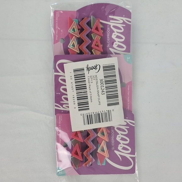 Goody Slideproof Hair Snap Clips 9 Count Assorted Nostalgia Pain-Free All Day 90 - Picture 4 of 4